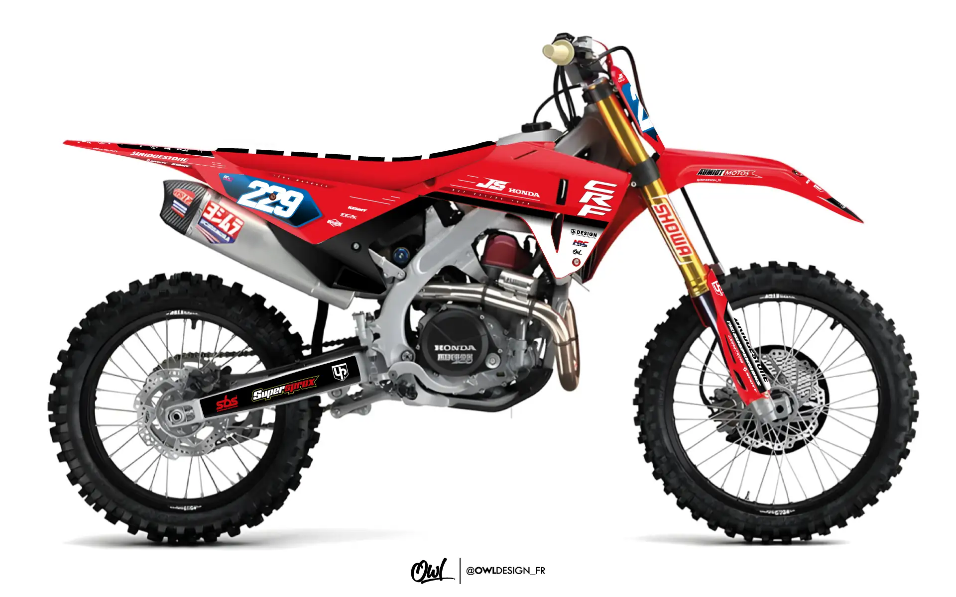 Kit Déco Honda Réplica Team JS