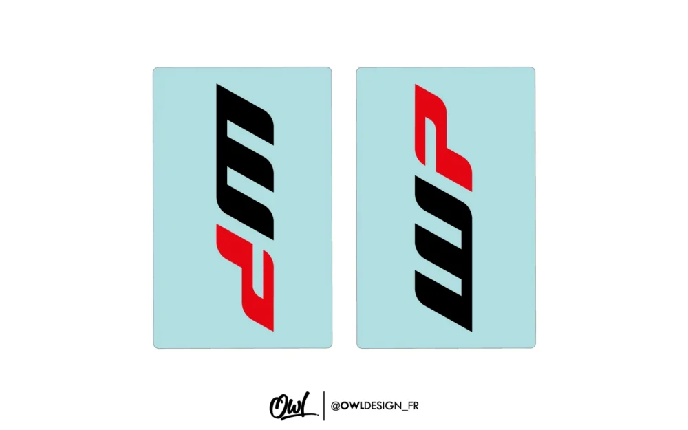 Stickers de Fourche WP transparent