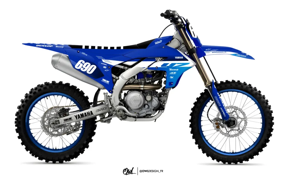 Kit Déco Yamaha YZF / YZ Glitt Cyan