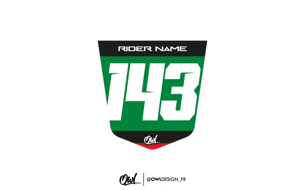 Stickers Plaque Arrière OWL