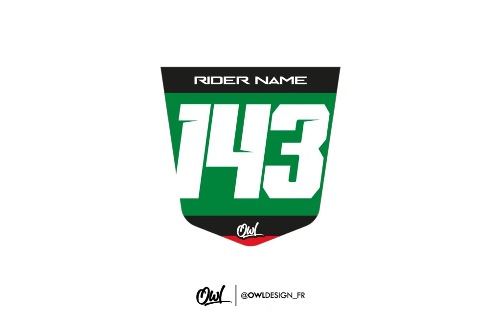 Stickers Plaque Arrière OWL