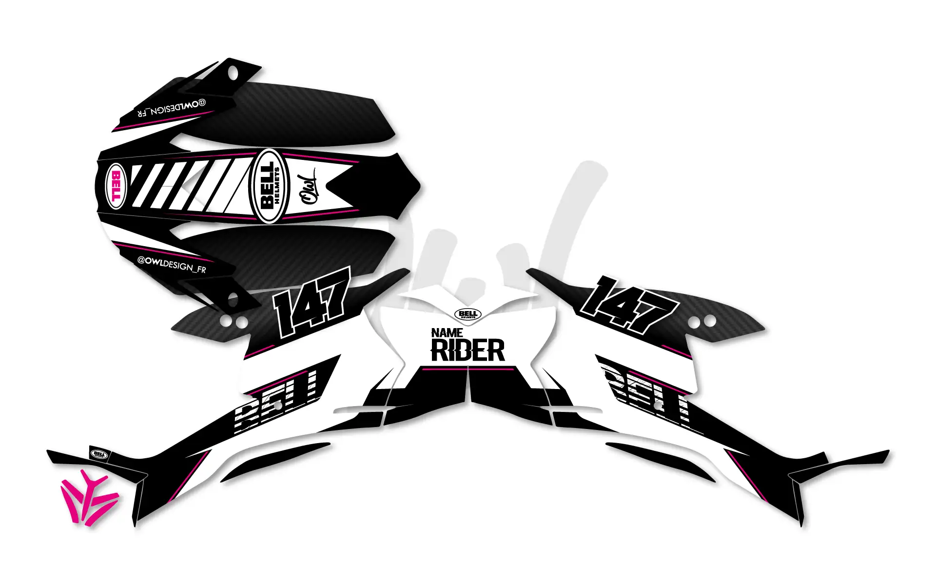 Casque Slick Bell Moto 10