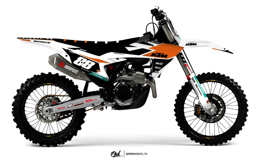 KTM ARK SX SXF BLANC