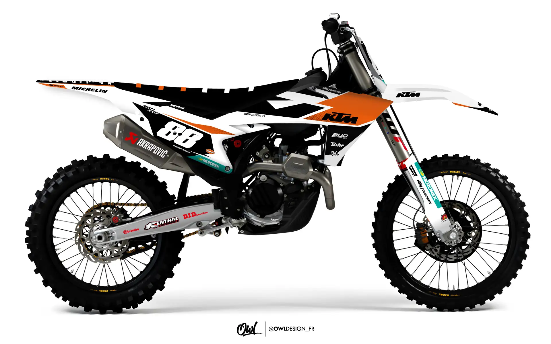 KTM ARK SX SXF BLANC