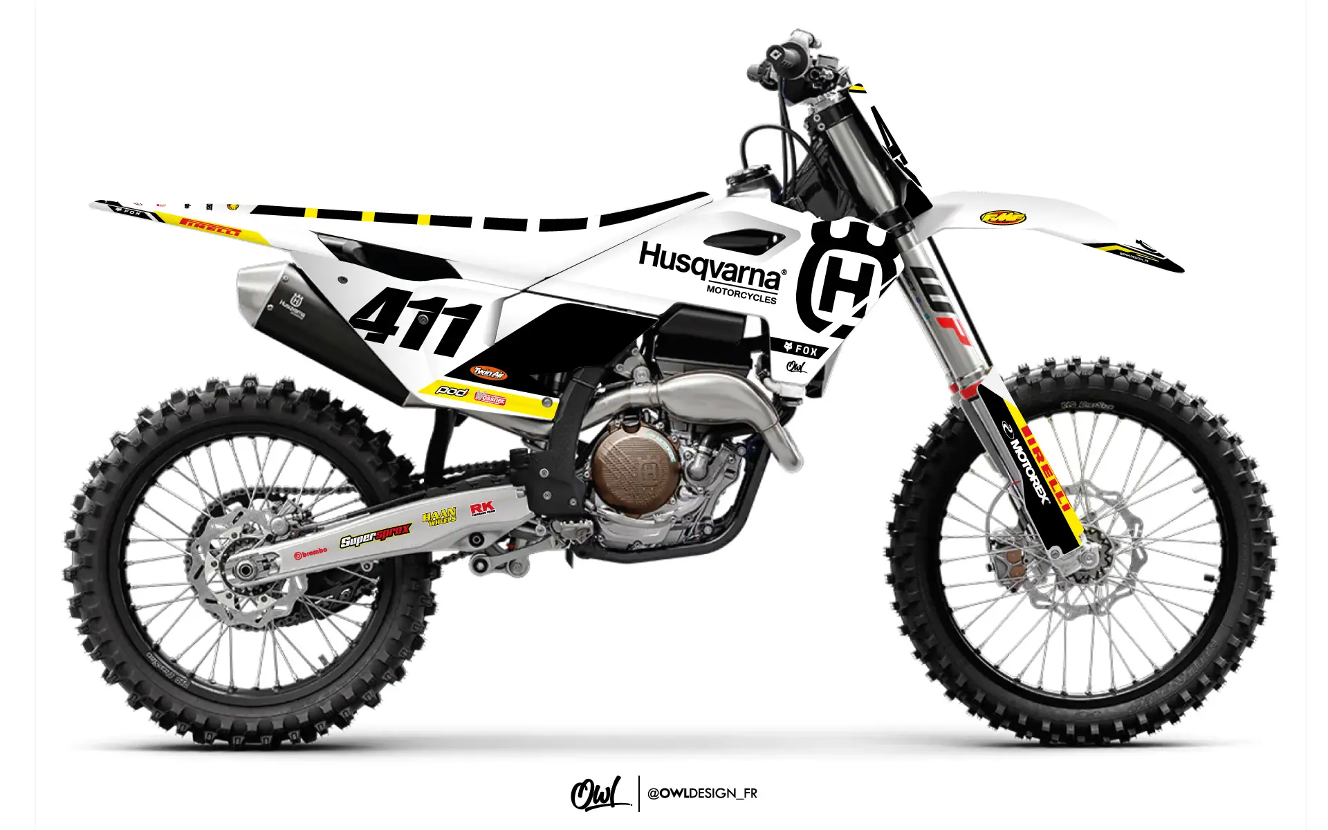 Kit Déco Husqvarna TC / FC Bolt Noir