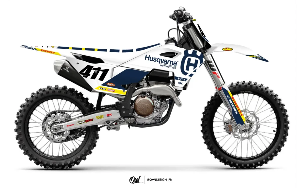 Kit Déco Husqvarna TC / FC Bolt Bleu