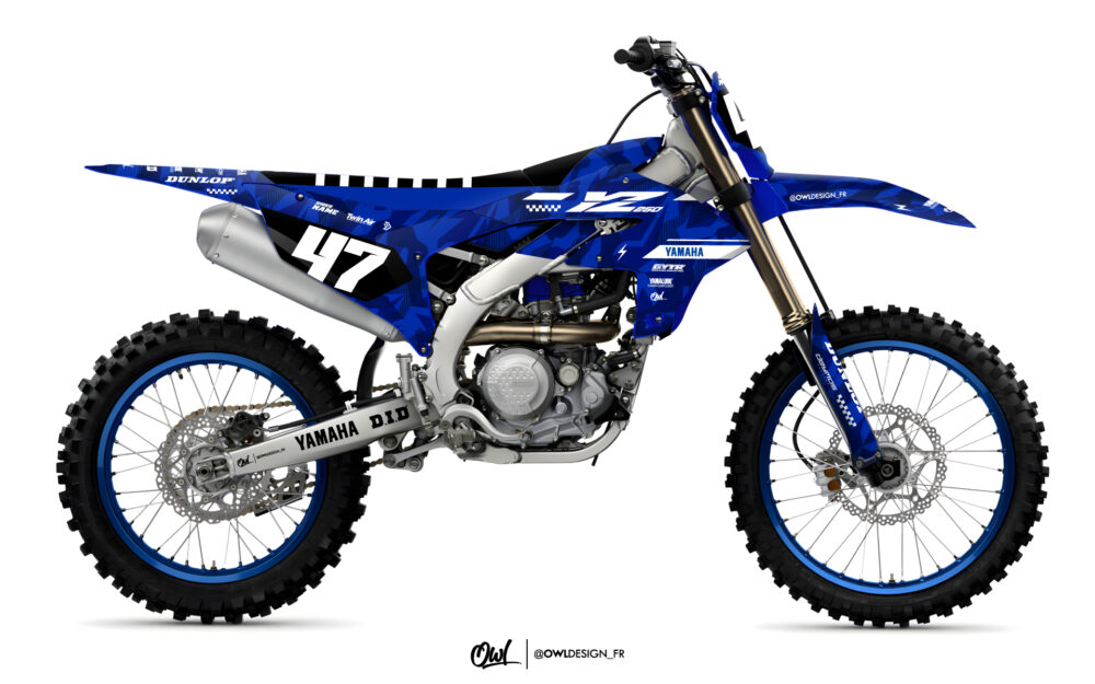 Kit Déco Yamaha YZF Camo Bleu
