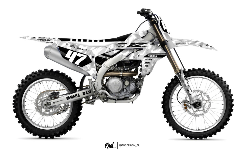 Kit Déco Yamaha YZF Camo Blanc