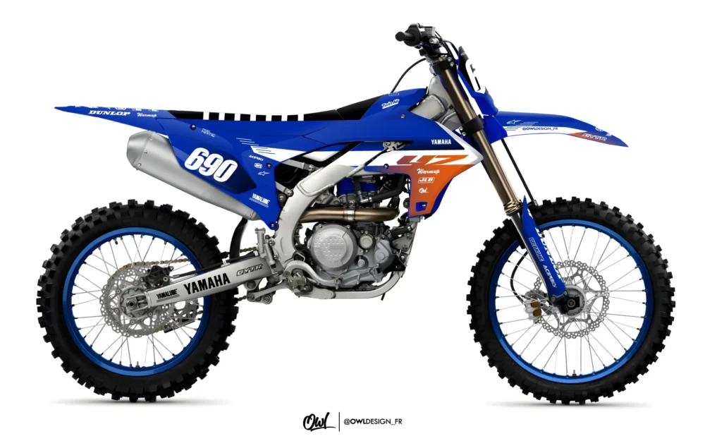 Kit Déco Yamaha YZF / YZ Glitt Orange