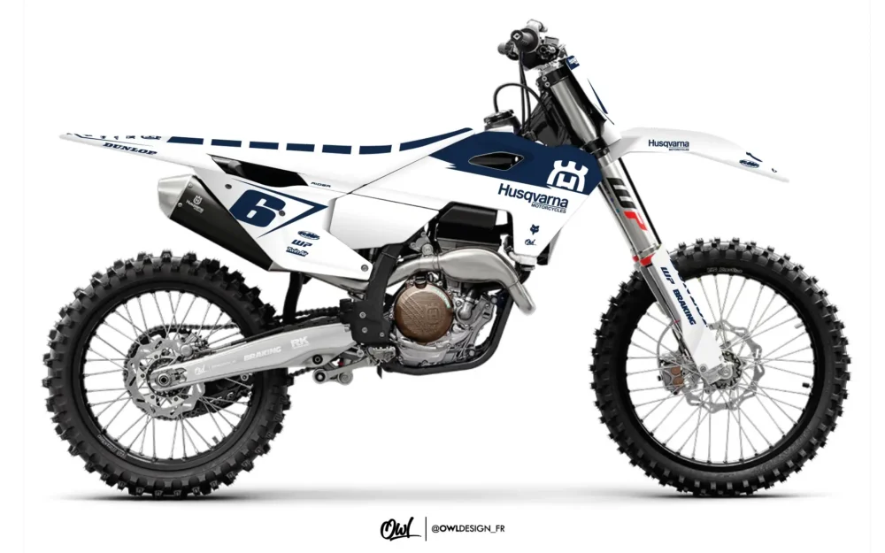 Kit Déco Husqvarna TC / FC Hills Bleu