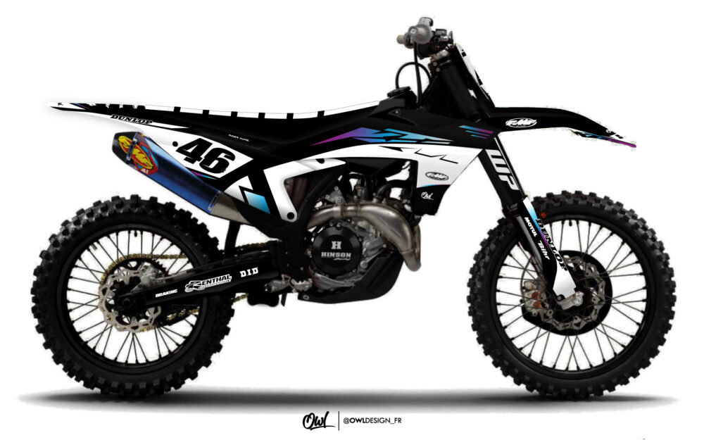 Kit Déco Racer SX / SXF Bleu Violet