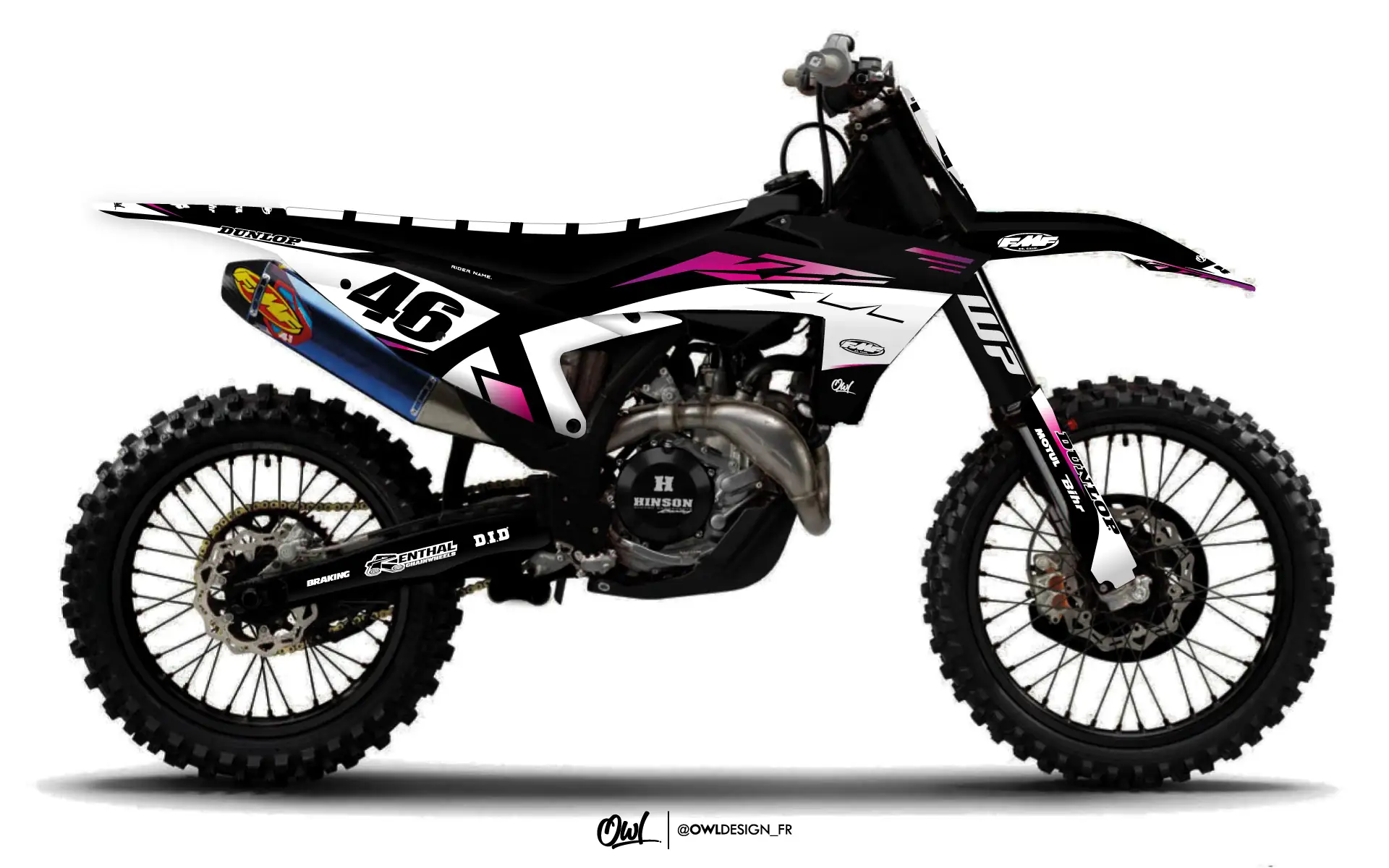 Kit Déco Racer SX / SXF Rose Violet