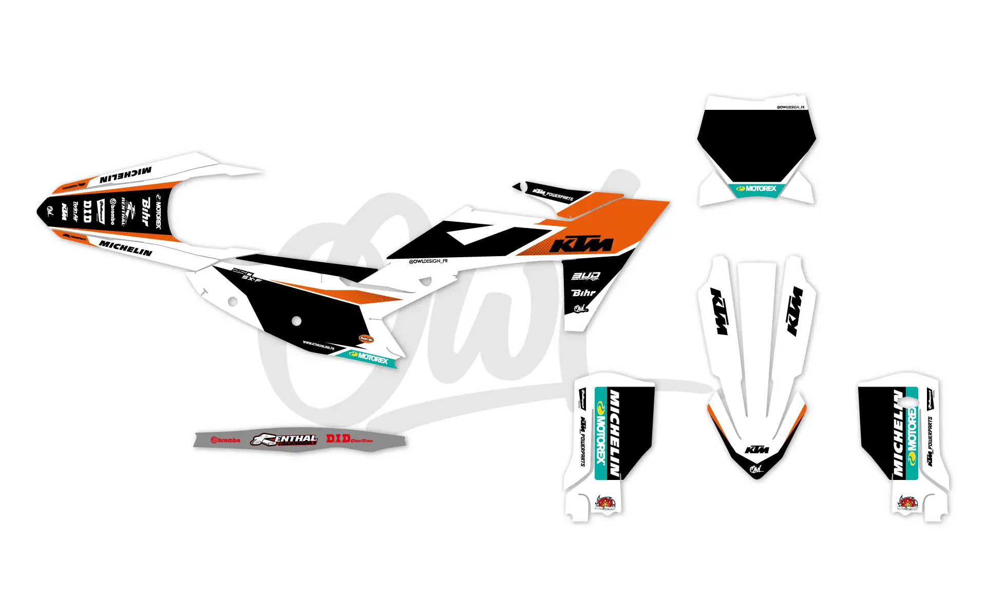 KTM ARK SX SXF BLANC