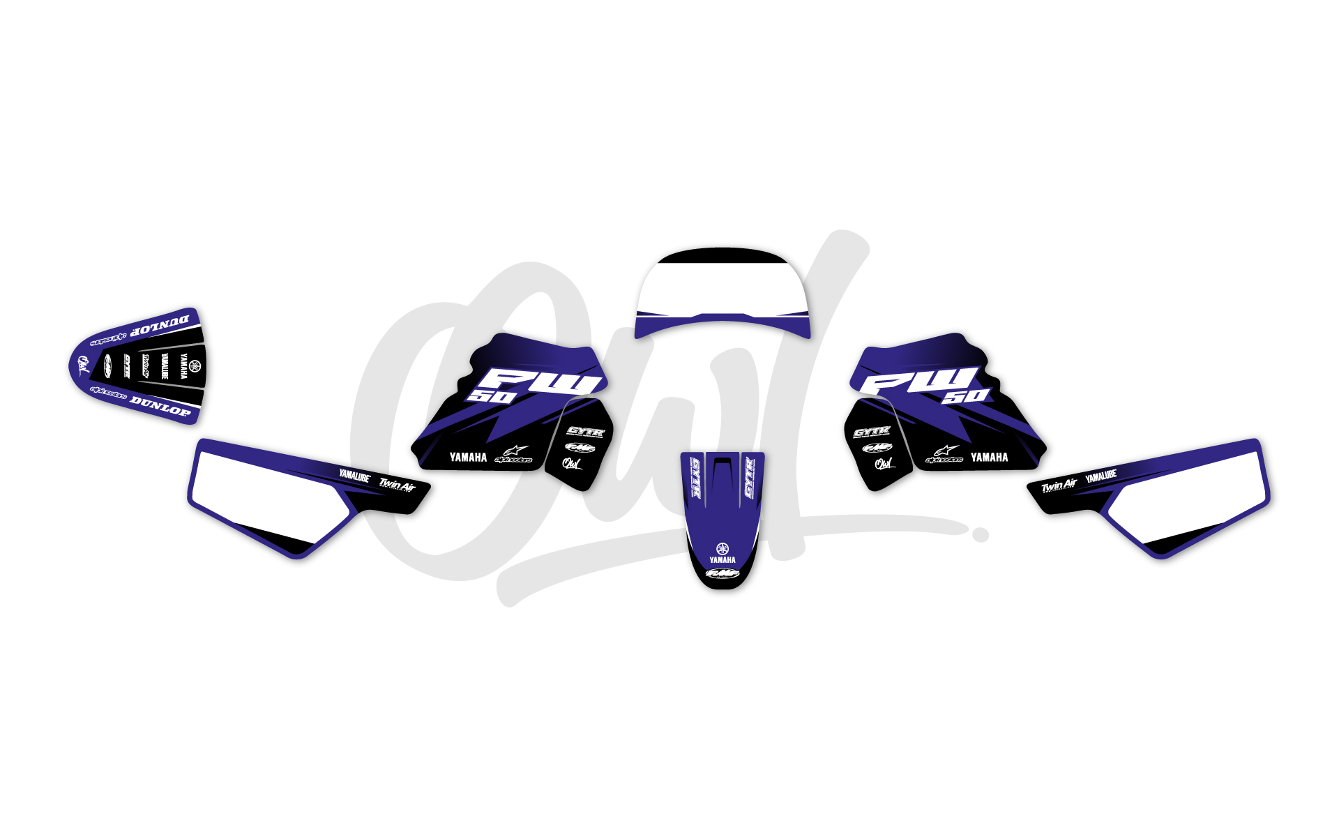 Kit Déco Yamaha PW 50 Proximity Bleu