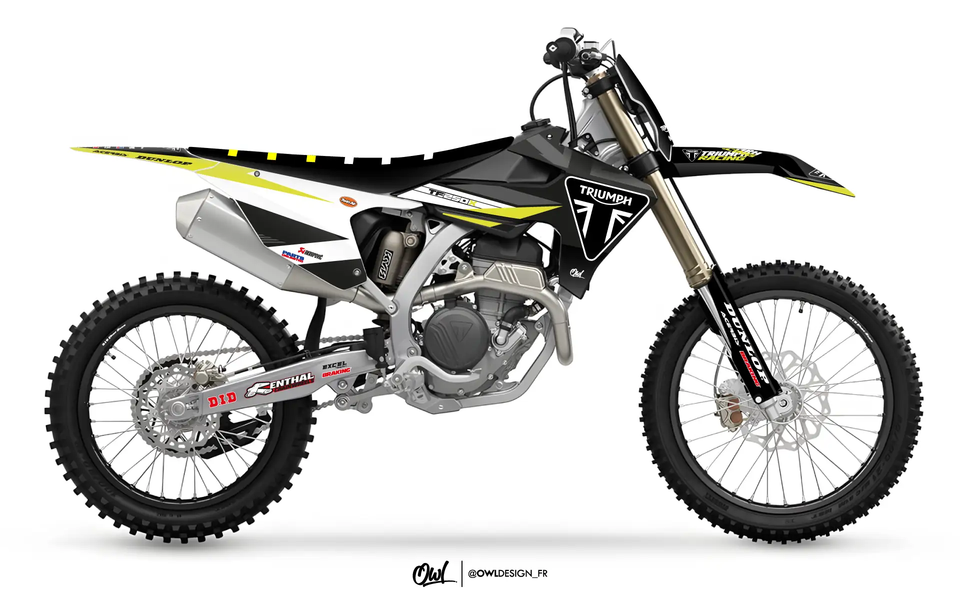 Kit Déco Triumph TFX - VIZION - NOIR