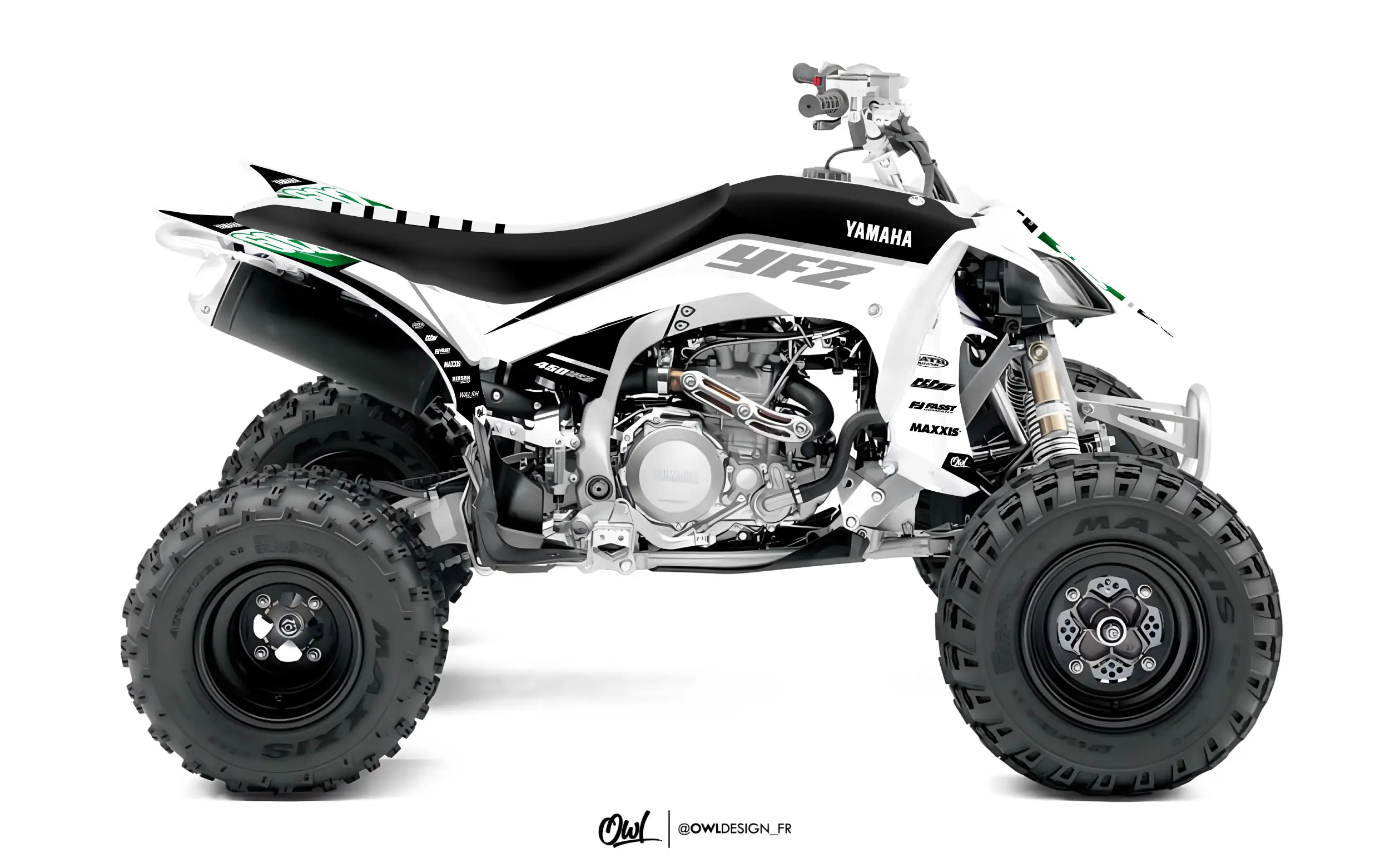 Kit Déco YAMAHA QUAD YFZR - BLAKE NOIR