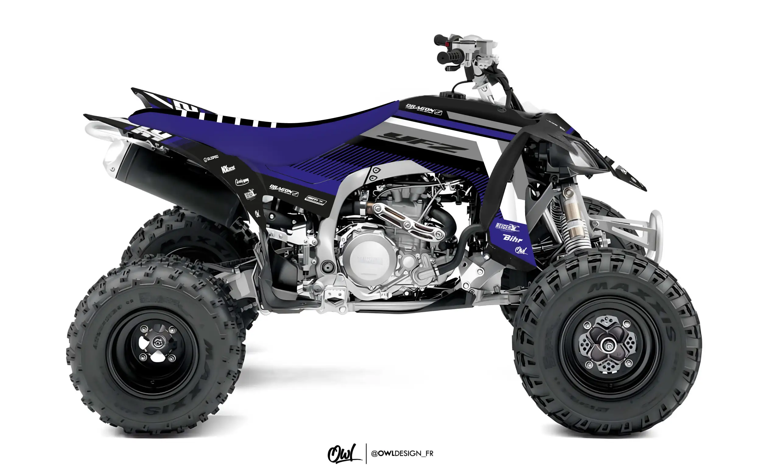 Kit déco yamaha quad natel bleu