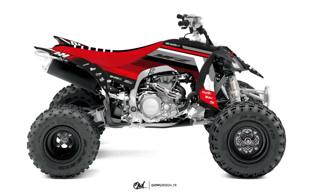 Kit déco yamaha quad natel rouge