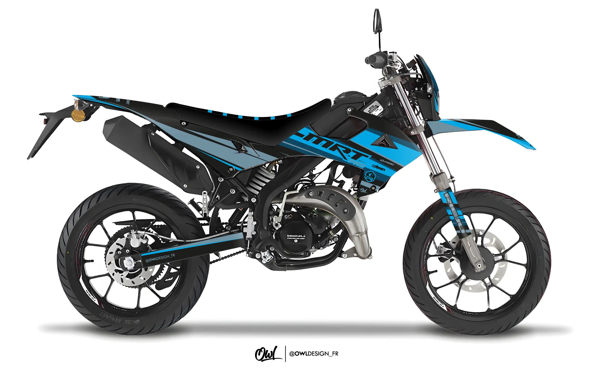 Kit Déco Rieju MRT PRO 50 Sharp Bleu