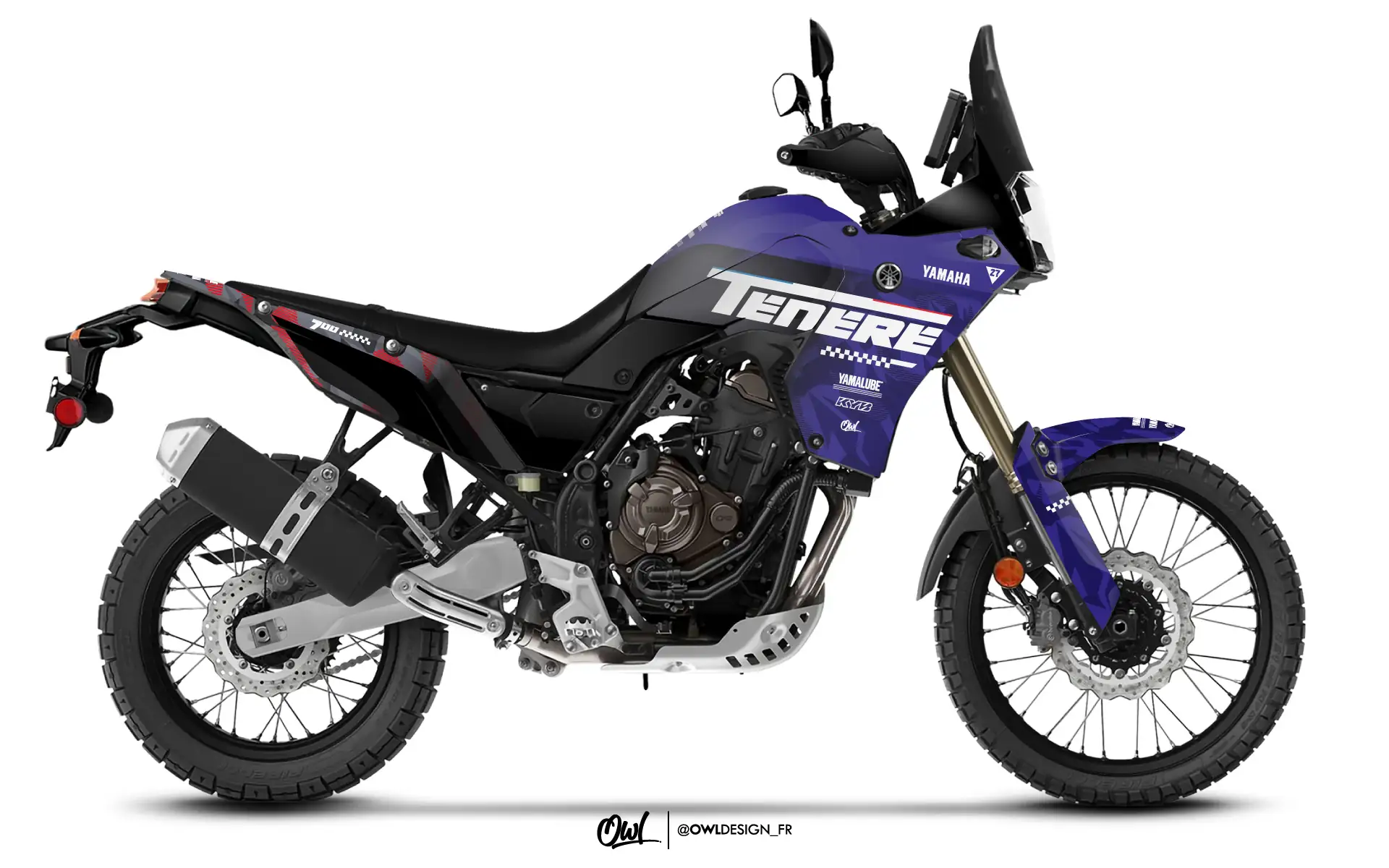 Kit Déco Tenere 700 Bleu Rouge