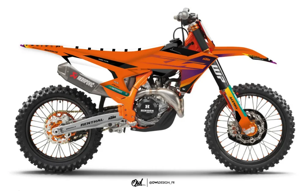 kit déco ktm twenty six violet