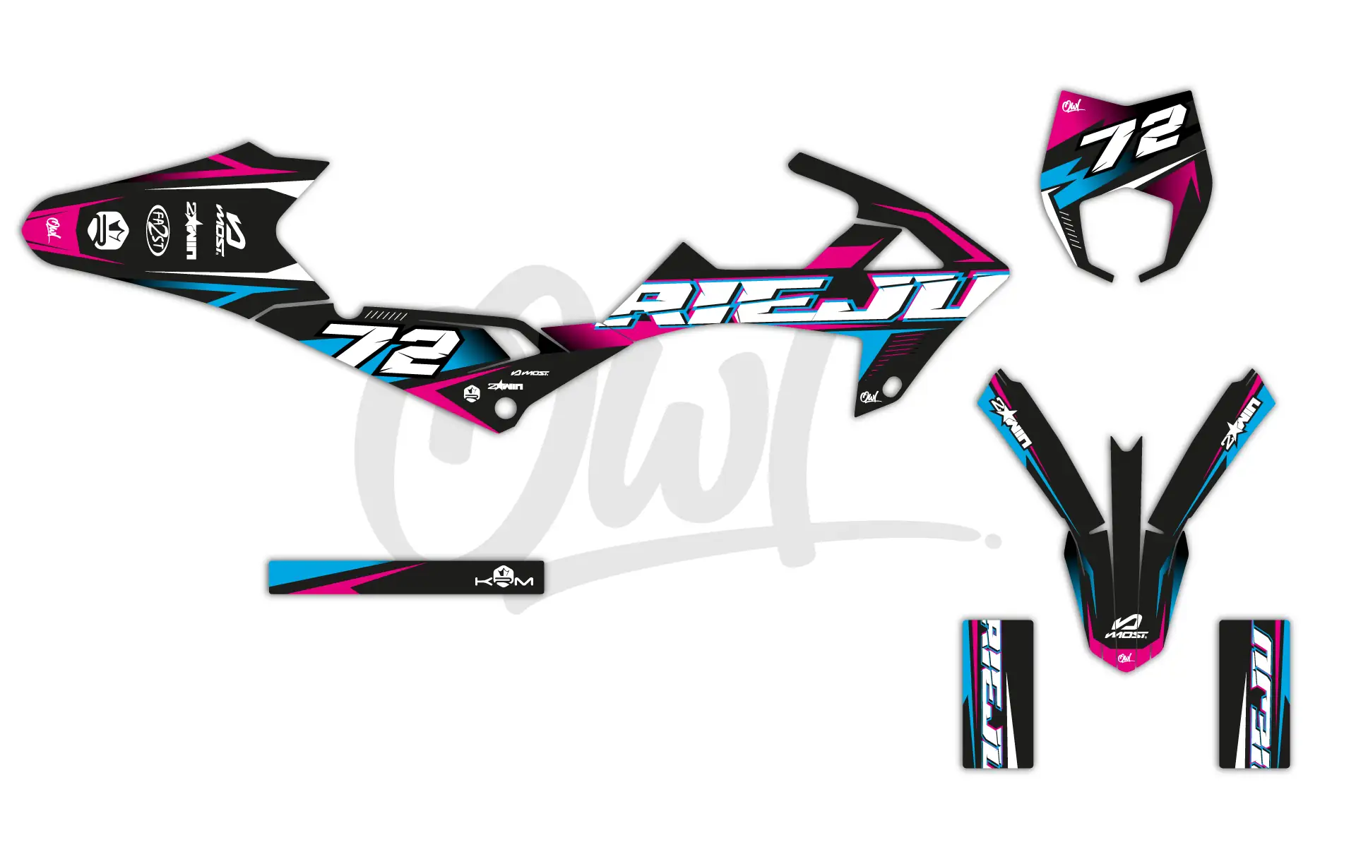 Kit Déco Rieju MRT PRO 50 BERZERKER