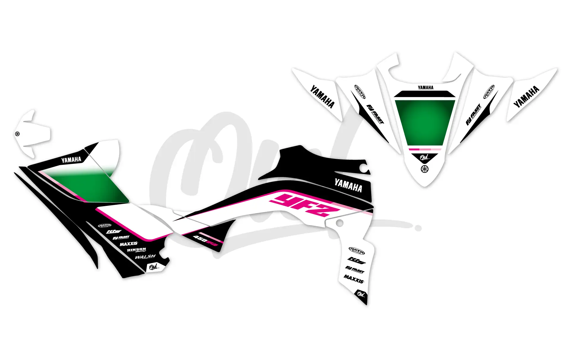 Kit Déco YAMAHA QUAD YFZR - BLAKE ROSE