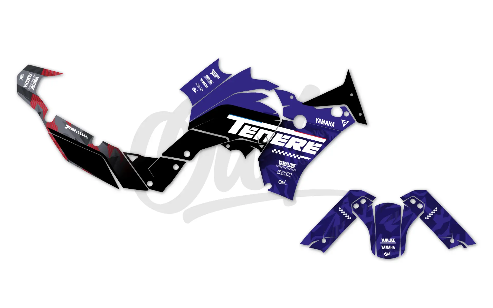 Kit Déco Tenere 700 Bleu Rouge