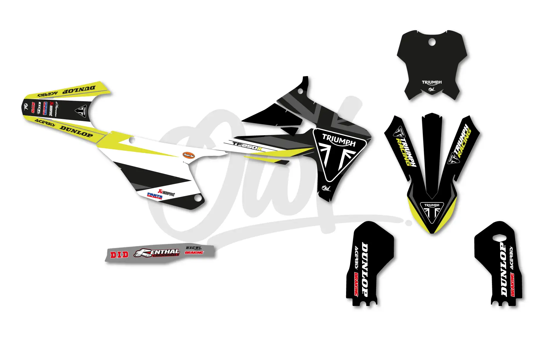 Kit Déco Triumph TFX - VIZION - NOIR