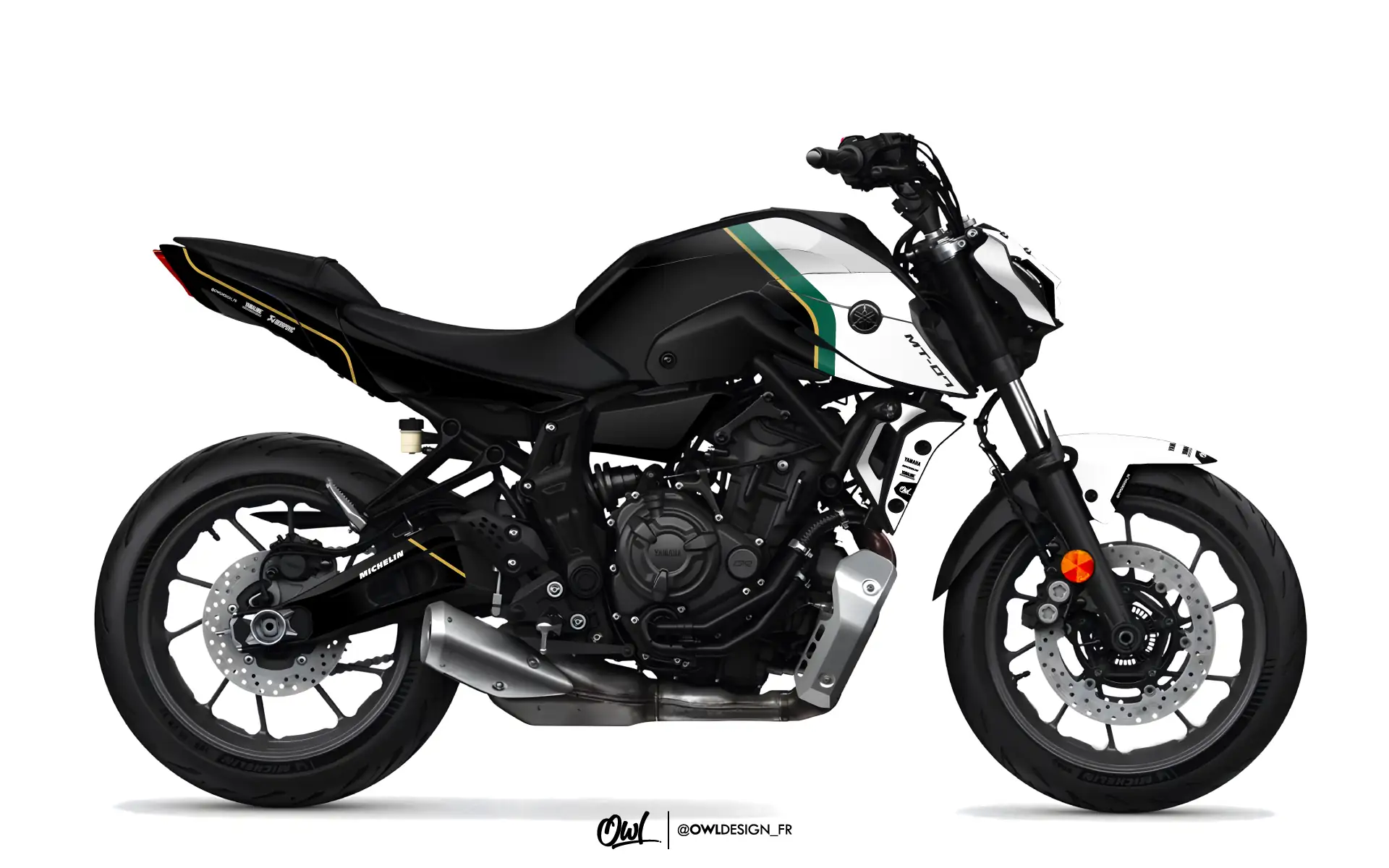 Kit déco MT07 YAMAHA - CLUB Noir