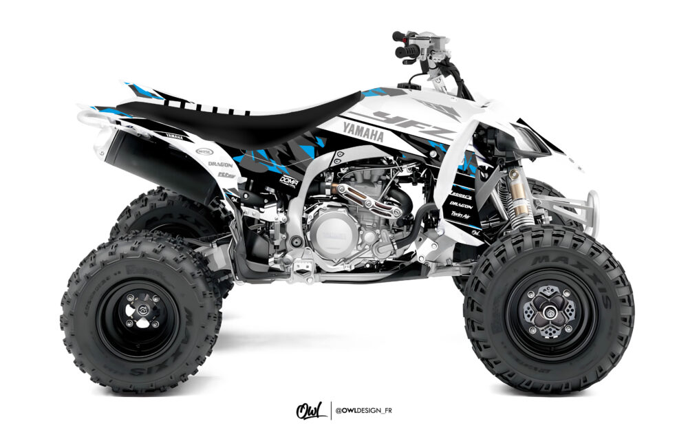 KIT DÉCO HOLESHOT-YAMAHA-YFZ-450-R-2014-CYAN