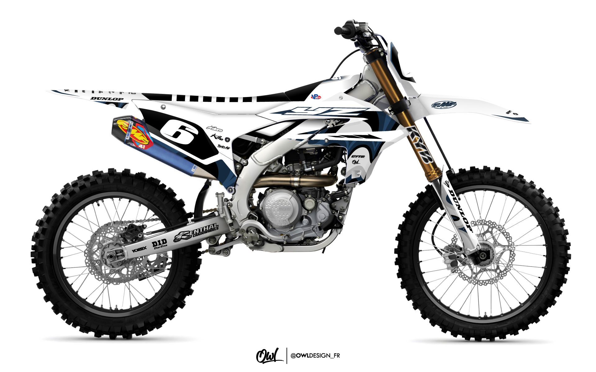 KIT DECO YAMAHA NEAT BLEU YZ - YZF