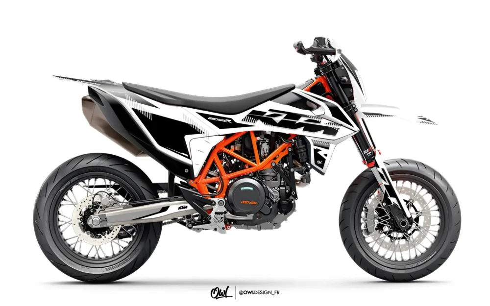 KIT DÉCO 690 SMCR RIFT KTM BLANC