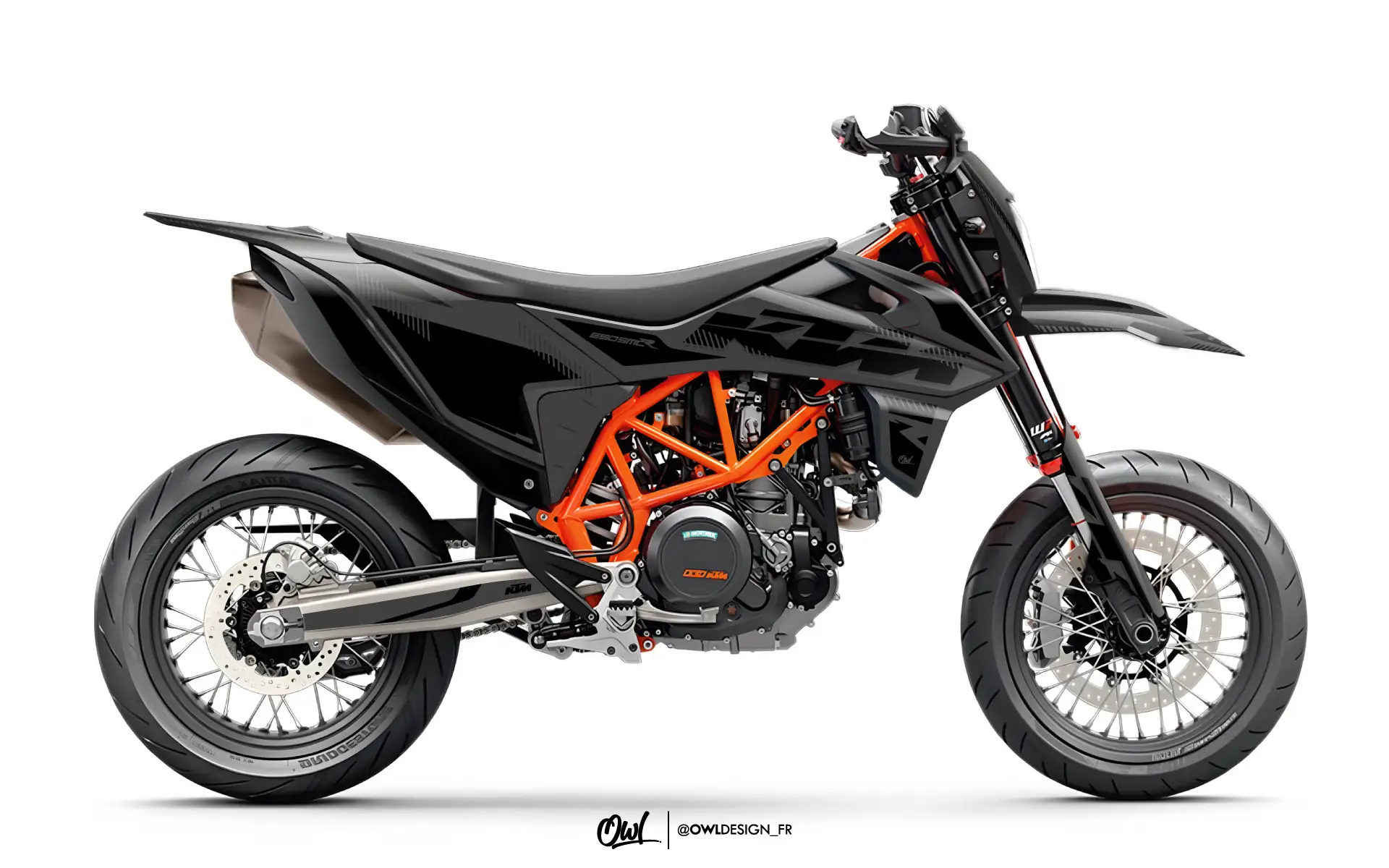 KIT DÉCO 690 SMCR RIFT KTM GRIS