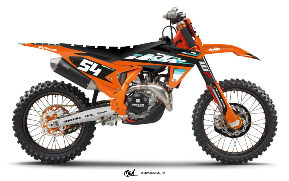 KIT DECO KTM STAIN TURQUOISE SX / SXF