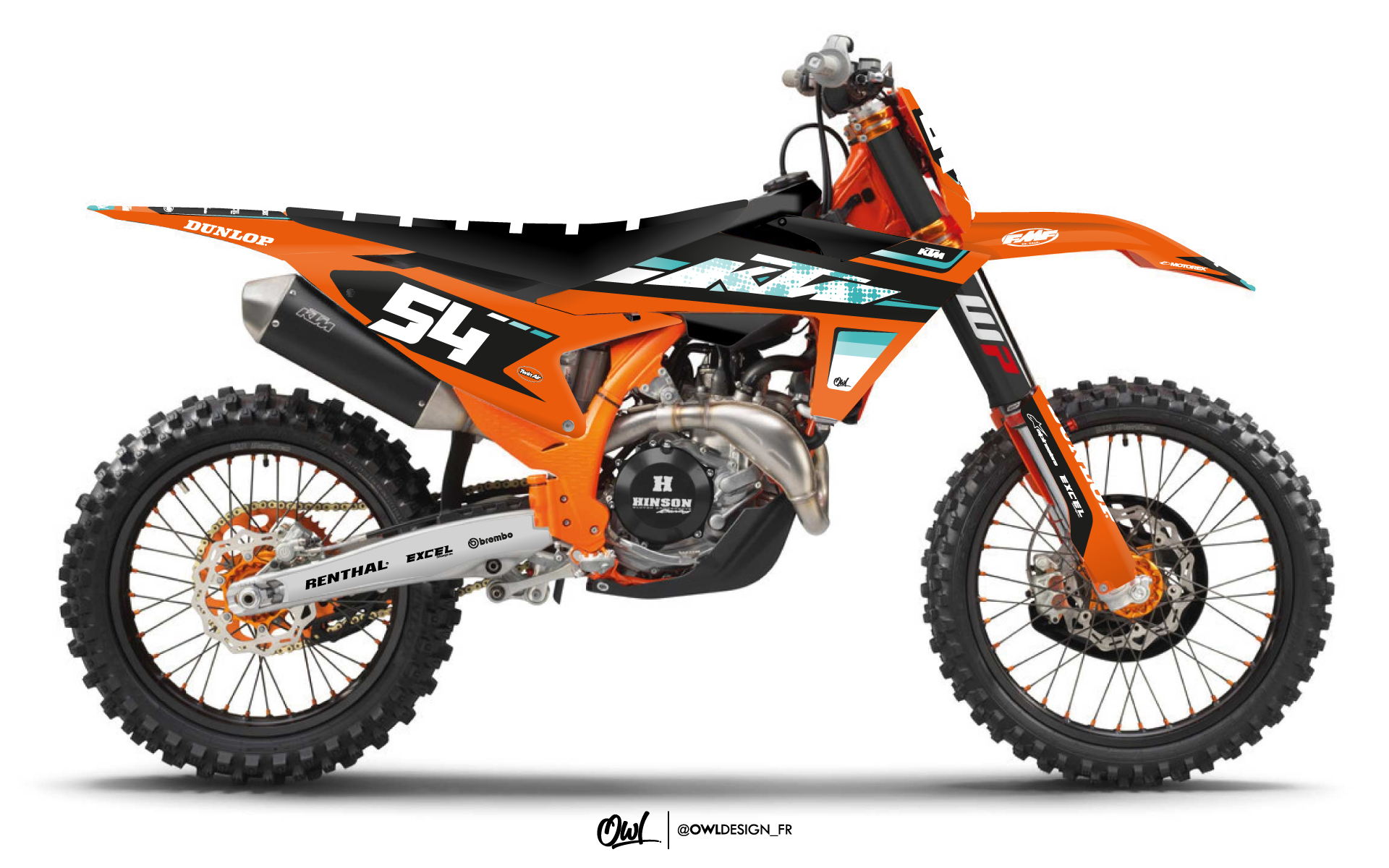 KIT DECO KTM STAIN TURQUOISE SX / SXF