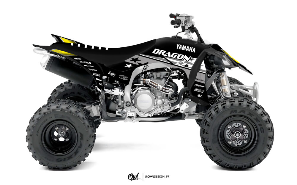 KIT DÉCO STARS- YAMAHA-YFZ-450-R-2014-BLANC
