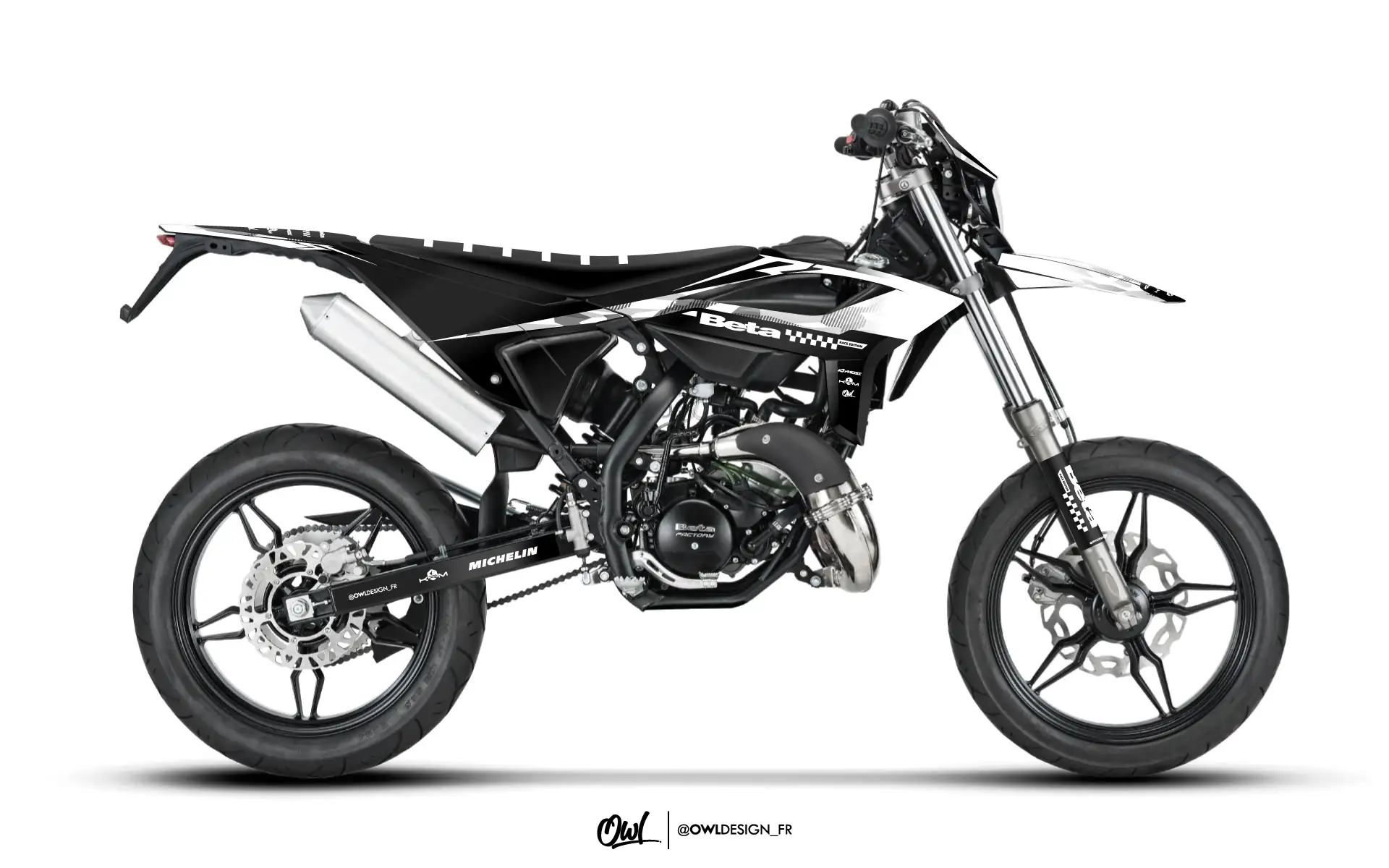 Kit Déco Beta 50cc Street Blanc