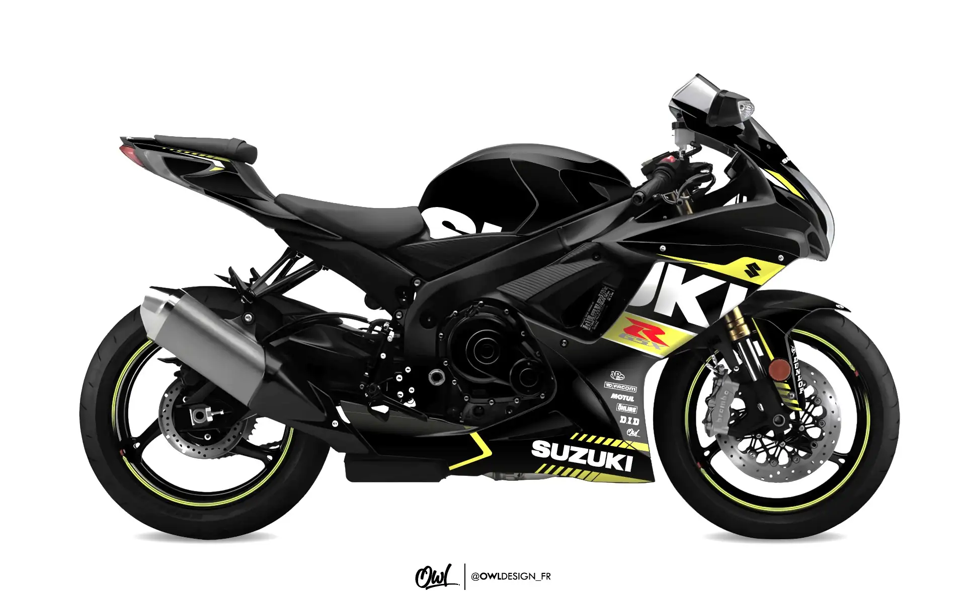 KIT DECO SUZUKI GSXR WONDER NOIR