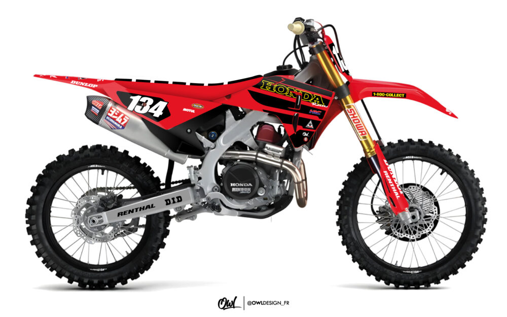 KIT DÉCO HONDA WINGS / AILES JAUNES