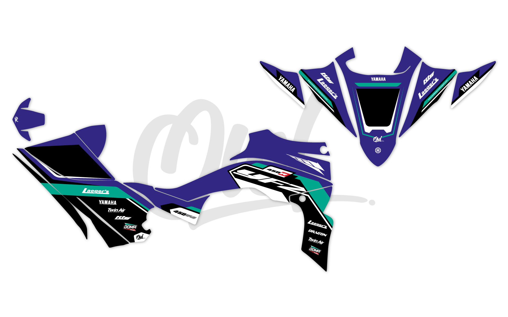 KIT DÉCO DREAM-YAMAHA-YFZ-450-R-2014-BLEU