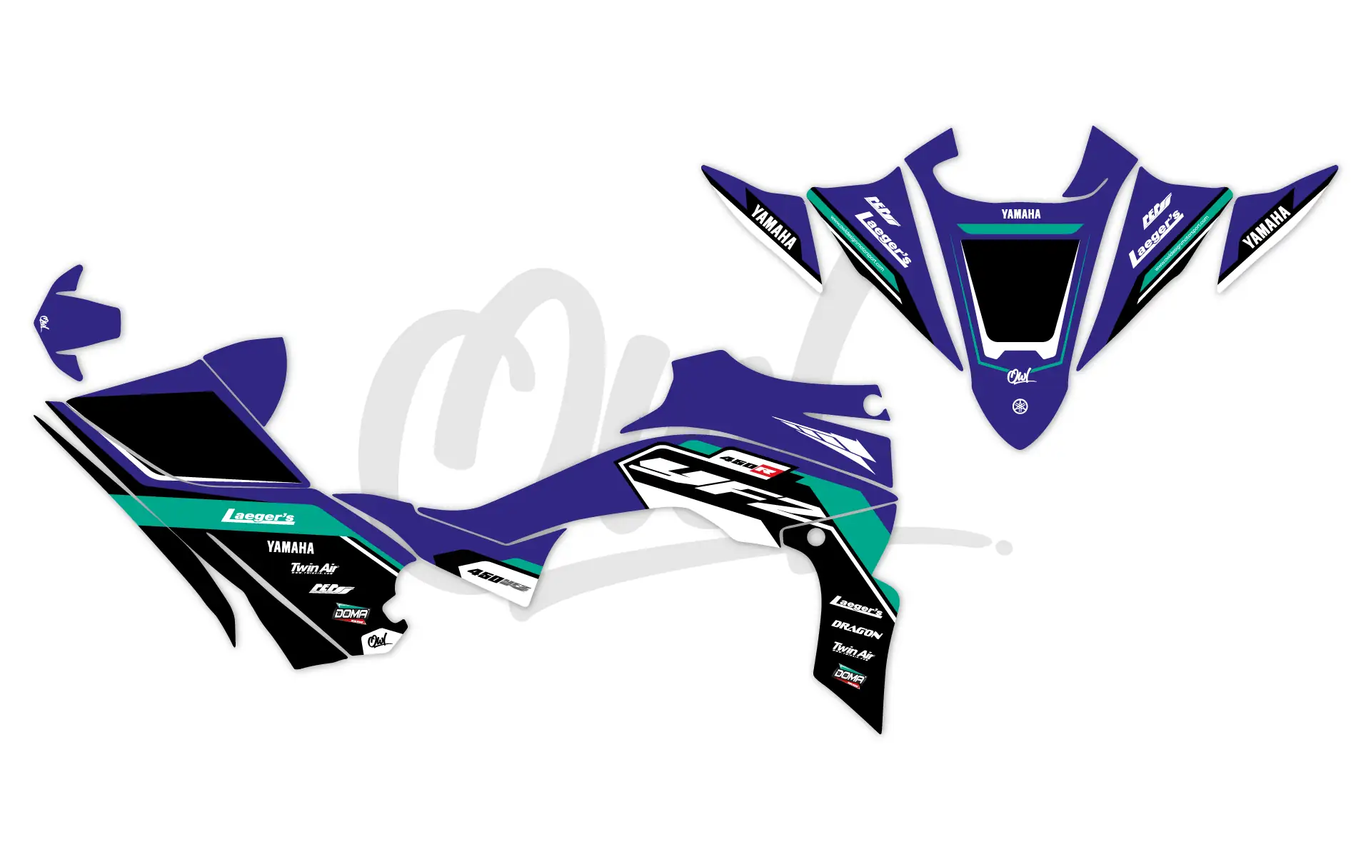 KIT DÉCO DREAM-YAMAHA-YFZ-450-R-2014-BLEU