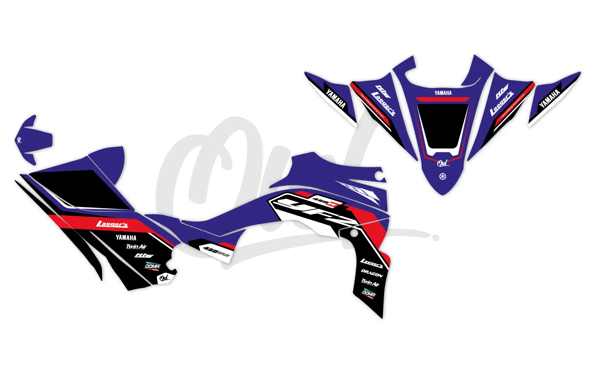 KIT DÉCO DREAM-YAMAHA-YFZ-450-R-2014-ROUGE