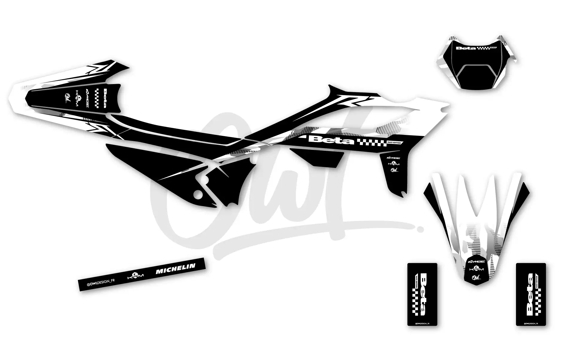 Kit Déco Beta 50cc Street Blanc