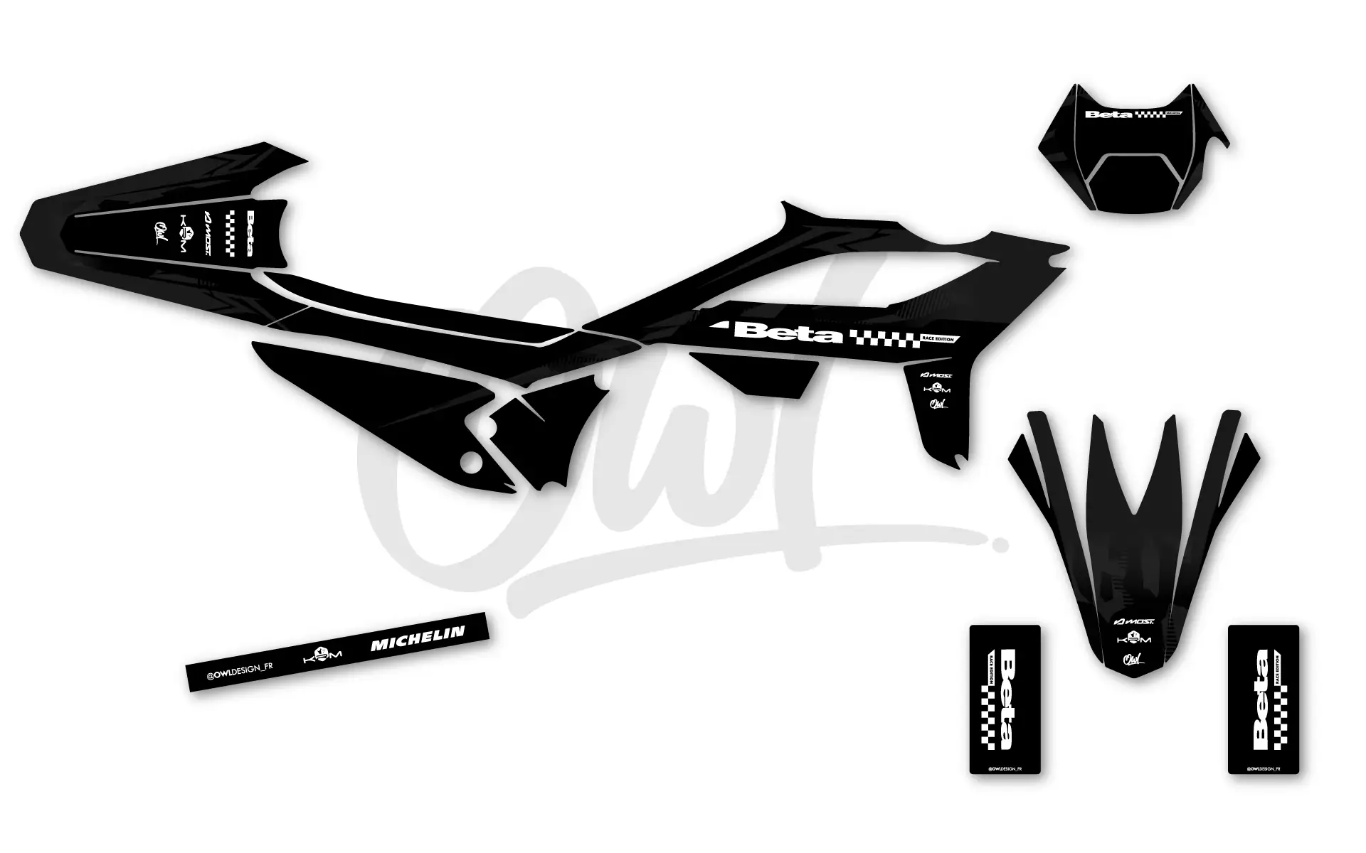 Kit Déco Beta 50cc Street Noir