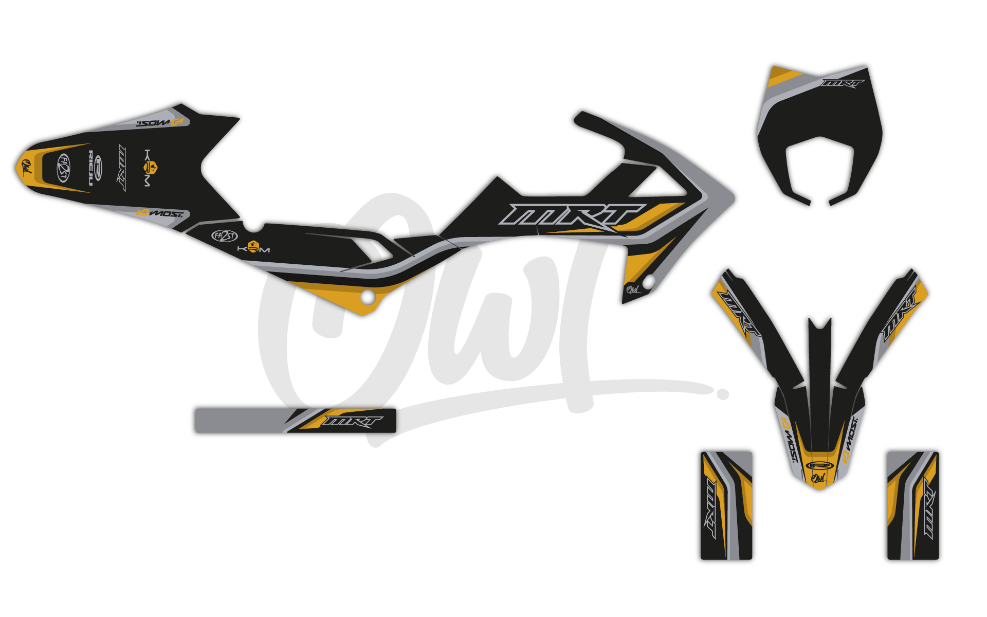 KIT DÉCO TROPHY RIEJU OR