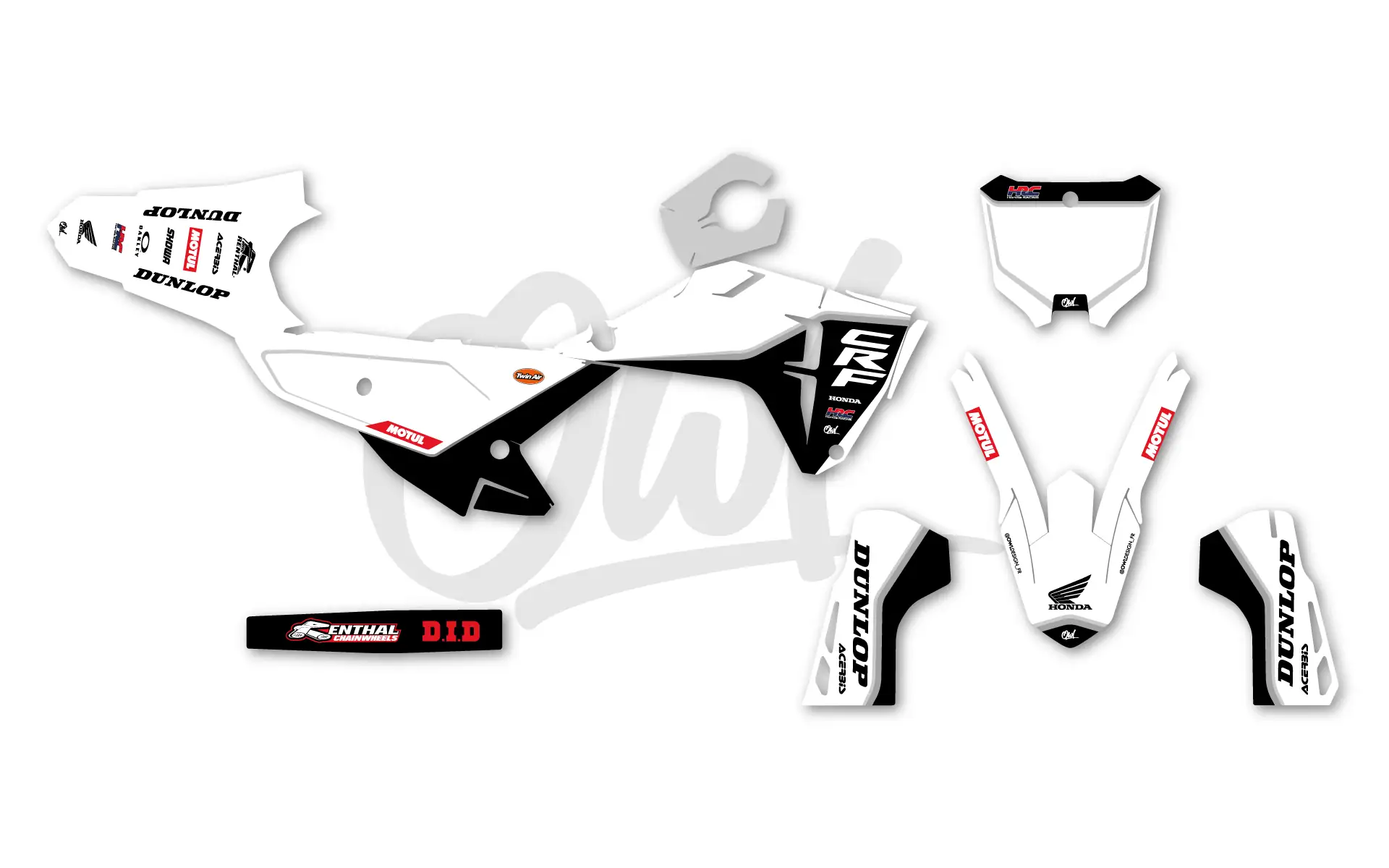 Kit Déco Honda CRF FADE Blanc