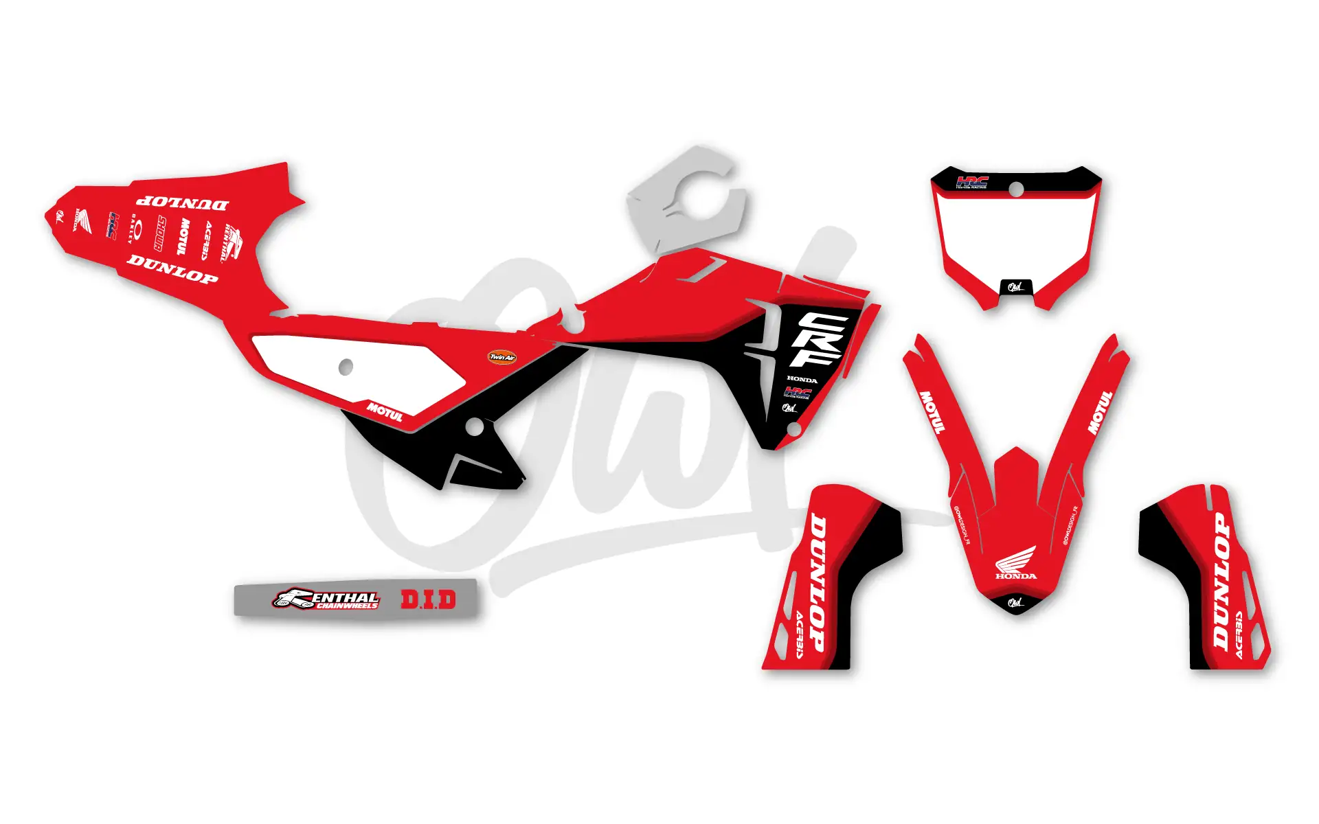 Kit Déco Honda CRF FADE Rouge