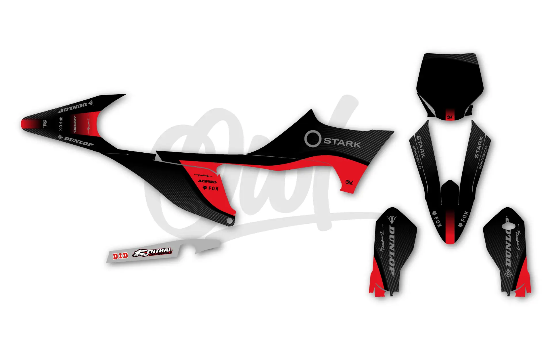 Kit Déco Stark Future - Stark Varg Line Rouge