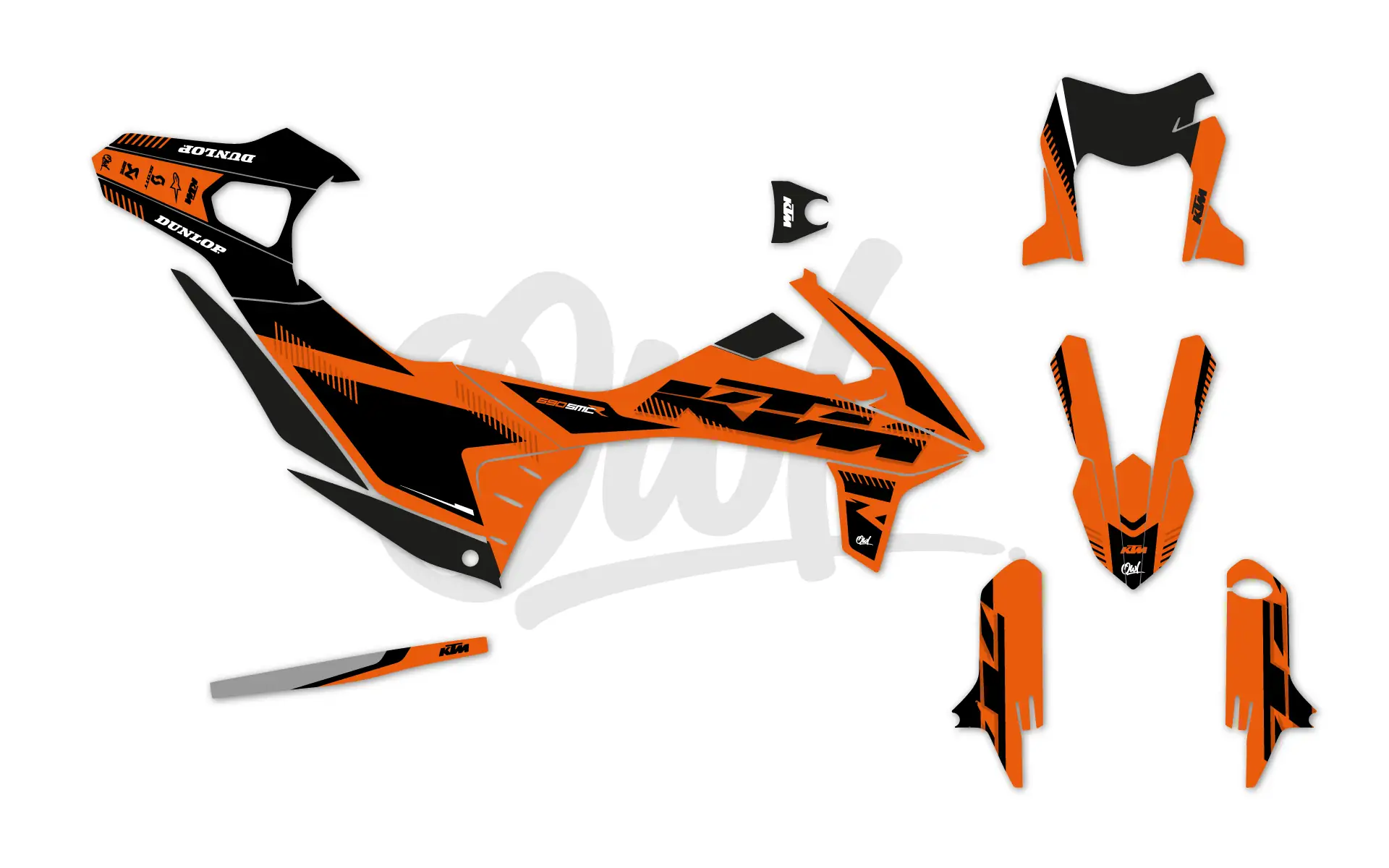 KIT DÉCO 690 SMCR RIFT KTM ORANGE